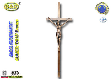 Hinweis keine Kreuz- und Kruzifixbegräbniszusätze Zamak Farbe der Bronze D018 materiellen