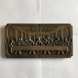 Hardware-Schatullen-Dekorations-Metallletztes Abendessen-Nummernschild des Sarg-DN01 18 * 6 cm