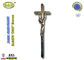 Kreuz und Kruzifix Zamak verzinken Begräbnis- Zusätze D007 55*17cm der Legierungssarg-Dekoration