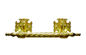 Zink-Schatullen-Metall-Griffe, Metall-Begräbnis- Zusatz 30 x 9.5cm Gold-Farbe-zamak Sargstange