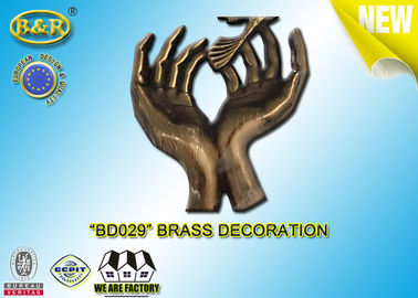 Nein übergibt Messing BD029 Finanzanzeigen-Dekorations-Bronze Begräbnis- Kupferlegierung der Zusatz-Größen-17.5×10 cm