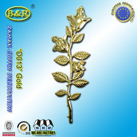 Zamak Rose Gold der Sargbeschlag-Dekorations-Zink-Legierungs-Blumen-Größen-45cm×13cm/Antiken-Bronze