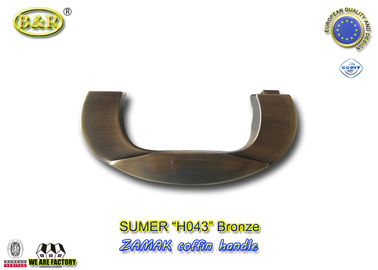 Bronze-Schatullen-Hardware Zamak Handle De Ataude Size der Antiken-H043 17.5×7cm