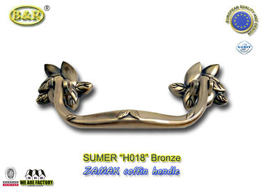 Antike Messingantiken-Bronzegröße 20*7.5cm des endmetallsarg-Griff-Zink-Legierungssarggriffs H018