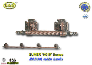 Langer Sarg Metall-Sarg Barref H016 behandelt antikes Bronze-Herrajes Para Ataudes