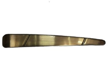 Heller Messingmetallsarg behandelt Sarg-Zusätze H062 Zamak 24×4cm