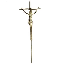 Spanisches Sarg Zamak-Kreuz und Kruzifix D065 74×25.5 cm mit CCPIT-Standard