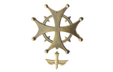 Sargbeschlagkreuz mit Vogel für Begräbnis- Dekoration D010