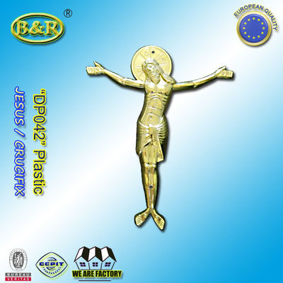 Qualität  Casket Plastic Decoration Coffin Lid Jesus Ref No DP042 size 22x26.5cm plastico cristo jesus usine
