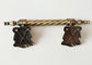 Metallsargstange H019 amak Metallsarg-Griffe mit Stahlstange 30 x 9,5 cm antike Bronzefarbe