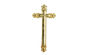Goldenes Farbkreuz und Kruzifix-Begräbnis- Dekoration DP021
